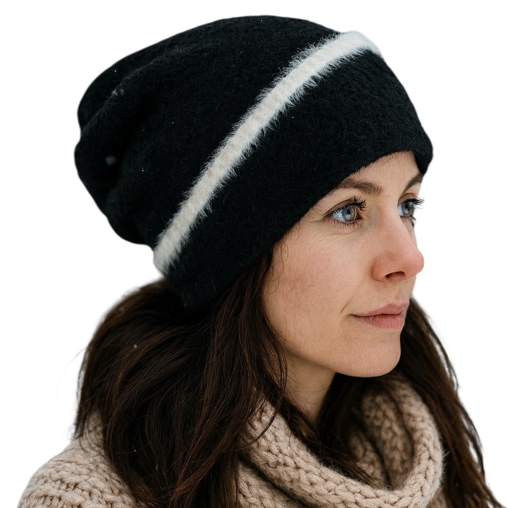 BCBGeneration Hat Beanie Single Stripe Cuff Cottagecore Classic Cozy Outdoor